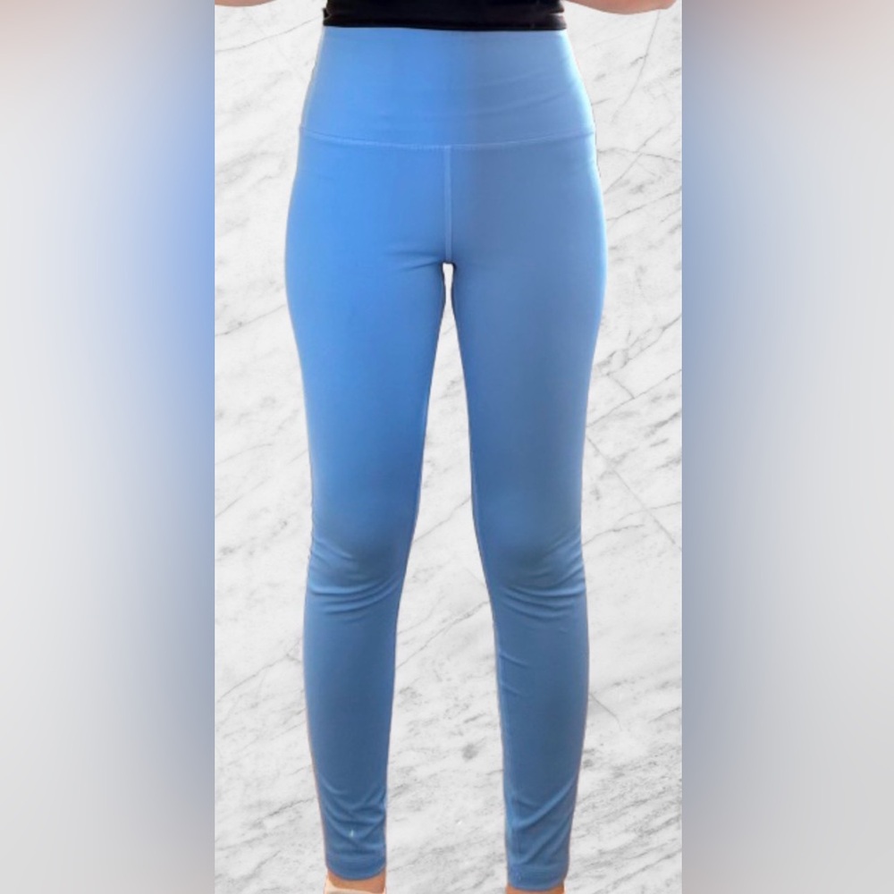 Bright Blue High-Waisted Workout Leggings